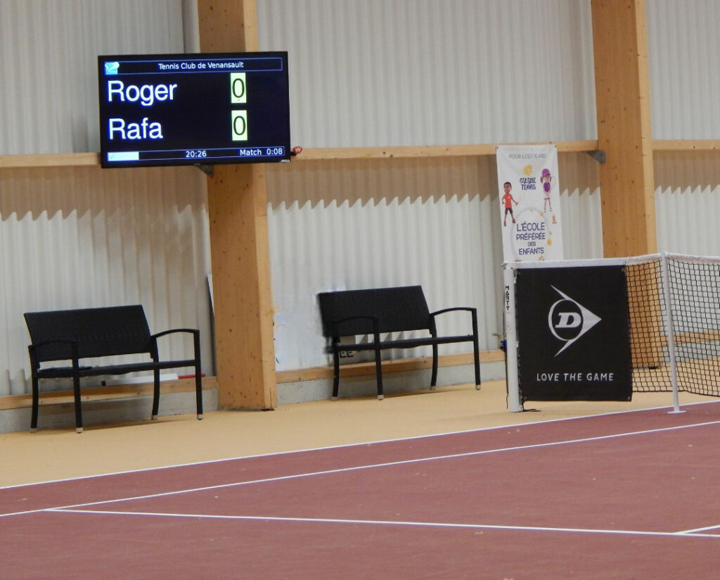 panneau score électronique tennis