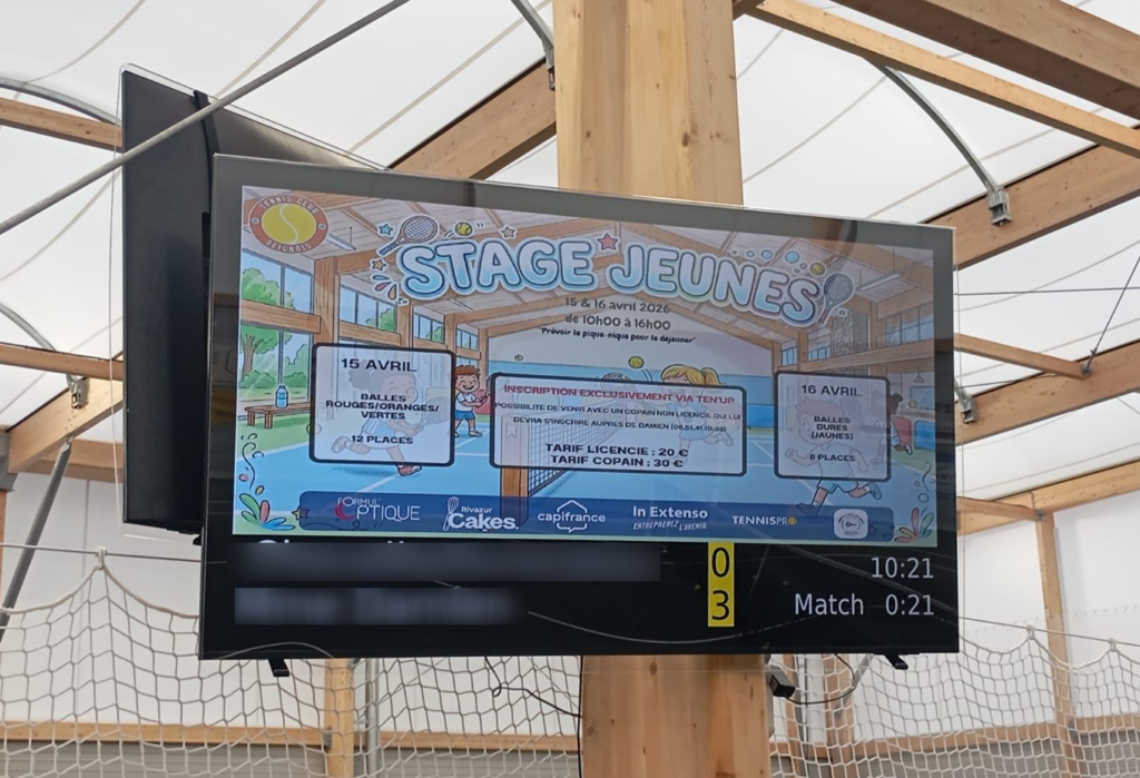 panneau score tennis