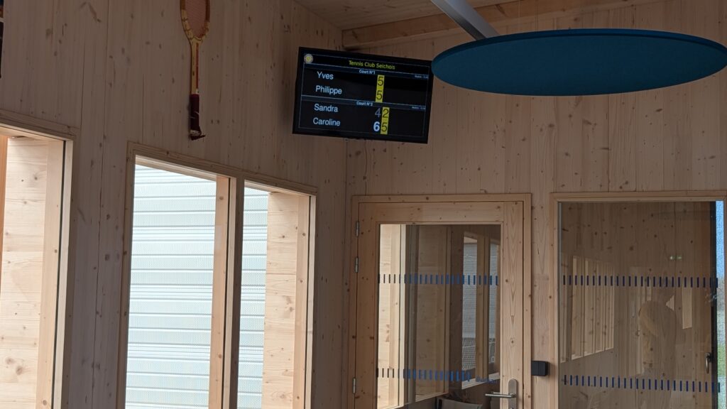 Retour du score dans le club house